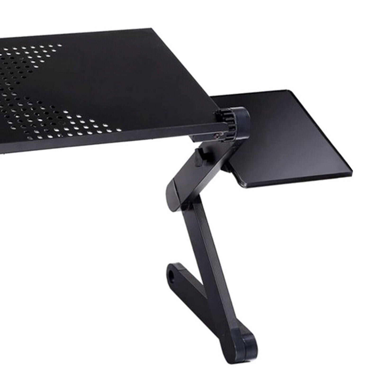 Laptop Folding Table Stand Humanized Design Stand Desk & Mouse Tray Black