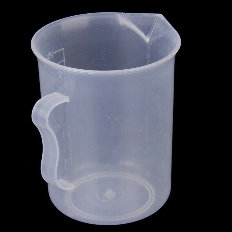 250 ml transparent plastic measu cup with handle Q2K1