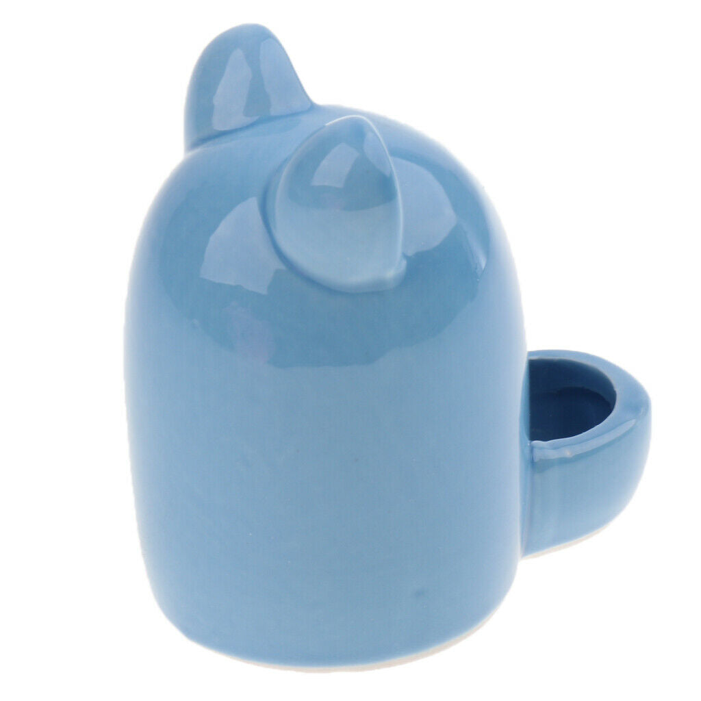 Blue Automatic Pet Feeder,Bird Hamster Small Animal Feeder, Automatic Feeding