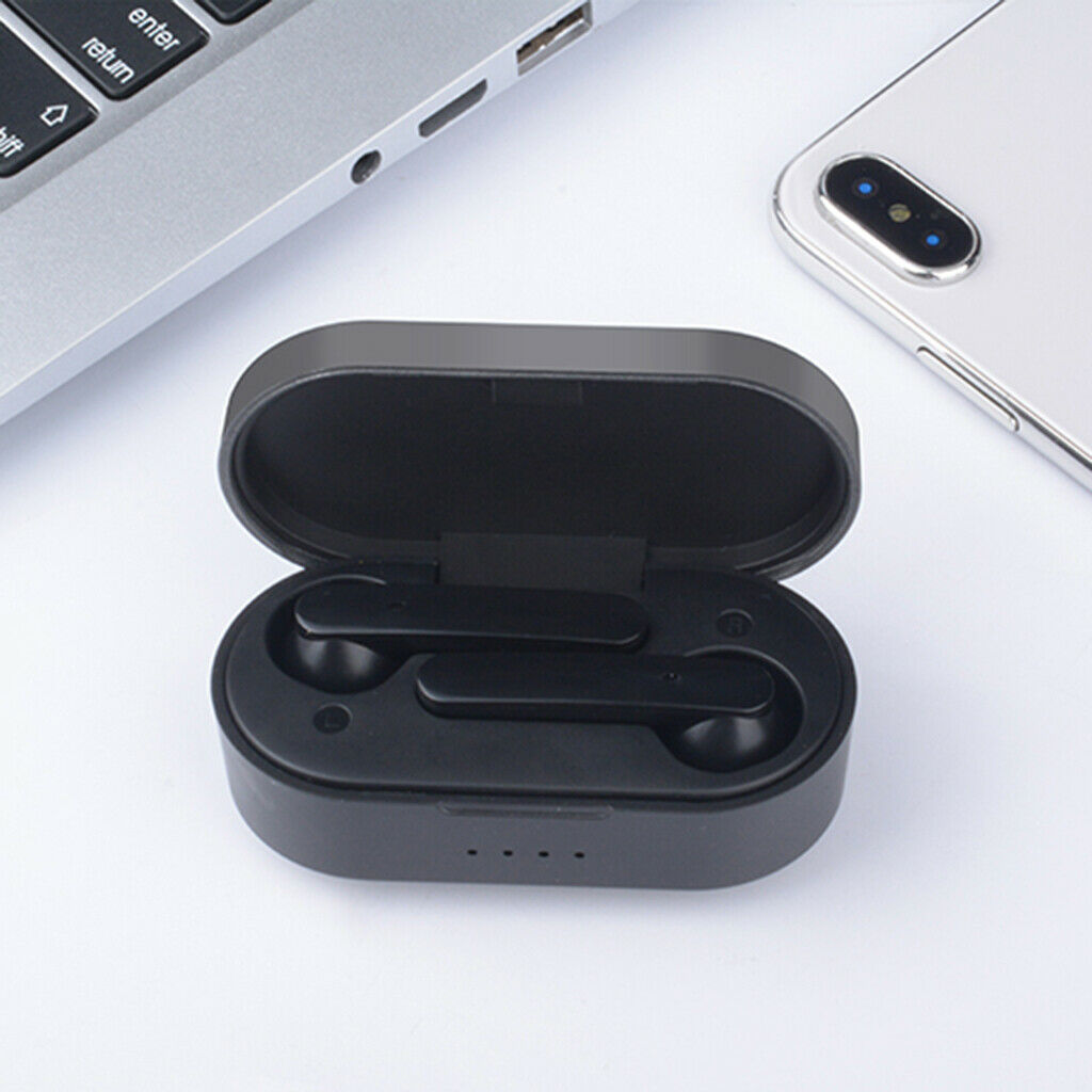 Mini TWS Wireless Earbud Headset Bluetooth 5.0 Mini Earphone In-Ear Black