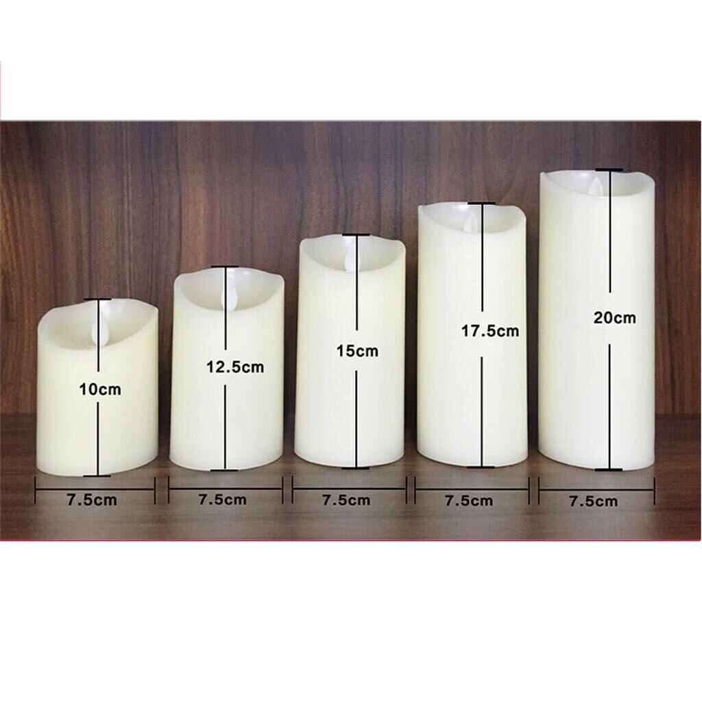 Electronic LED Flameless Swing Flickering Simulation Candle Light 7.5x15cm