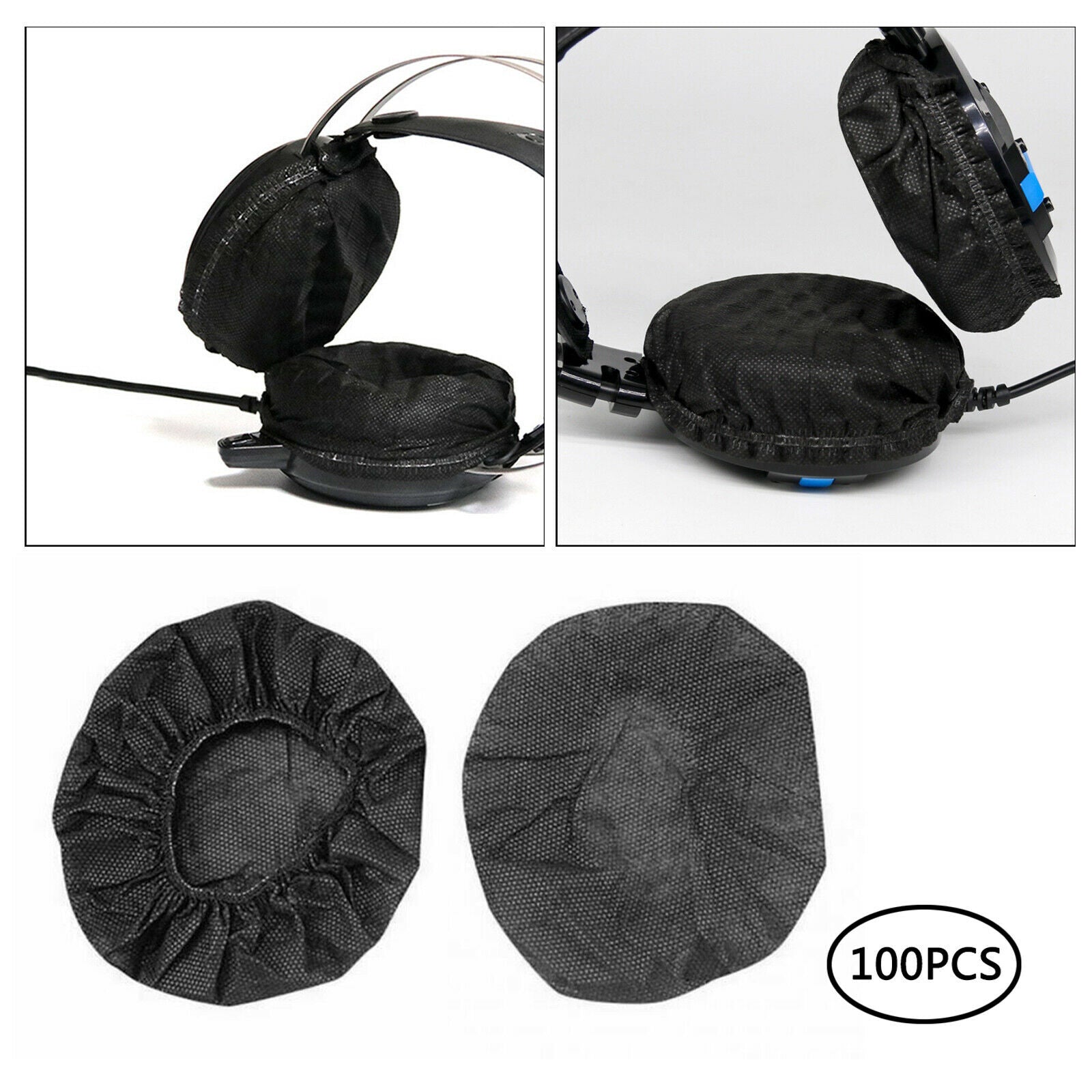 Headphone Ear Cover, Disposable Super Stretch Covers Germproof Deodorizing and
