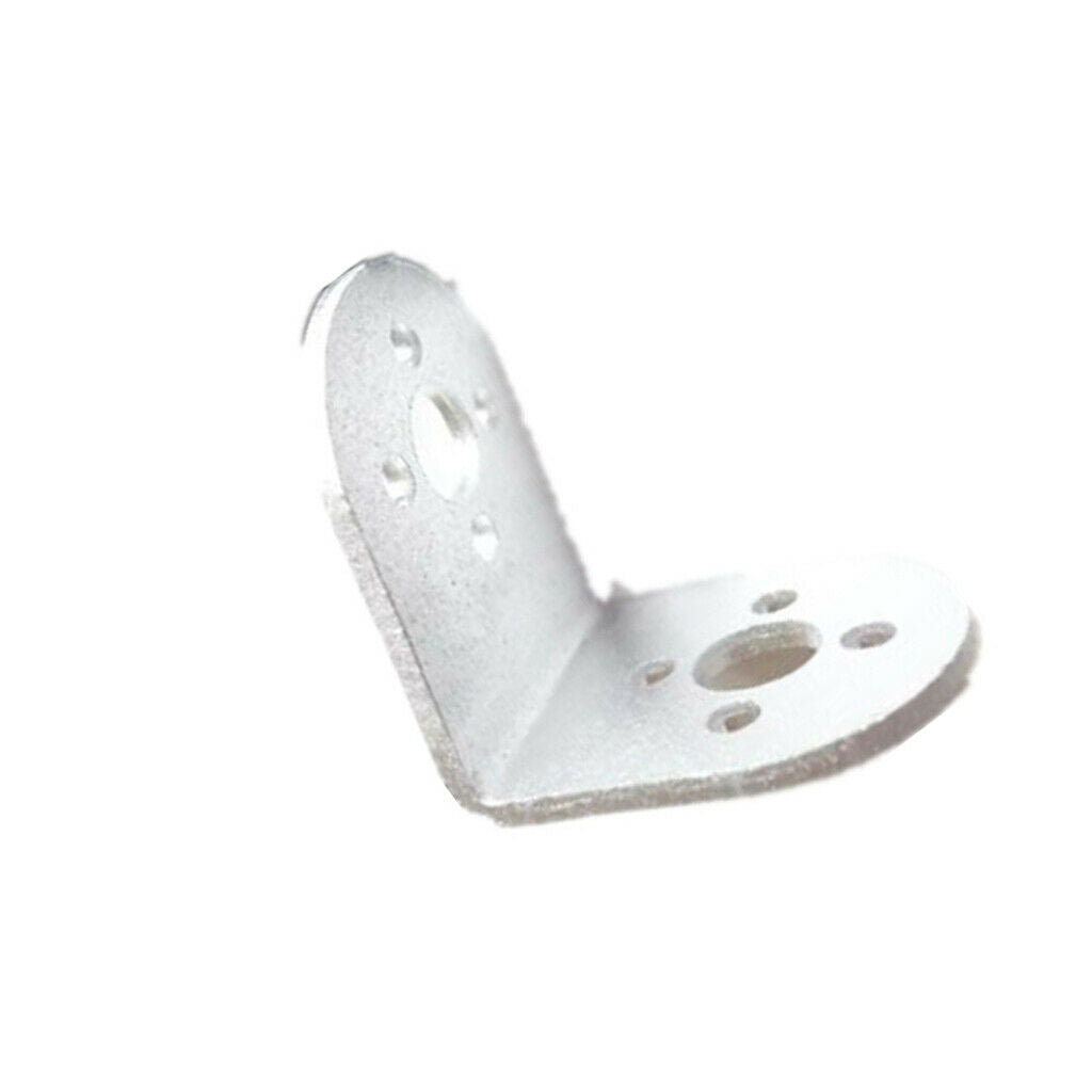 White Metal L-Shaped Beam Bracket for Robot Arm/Humanoid Robot/Servo Simple to