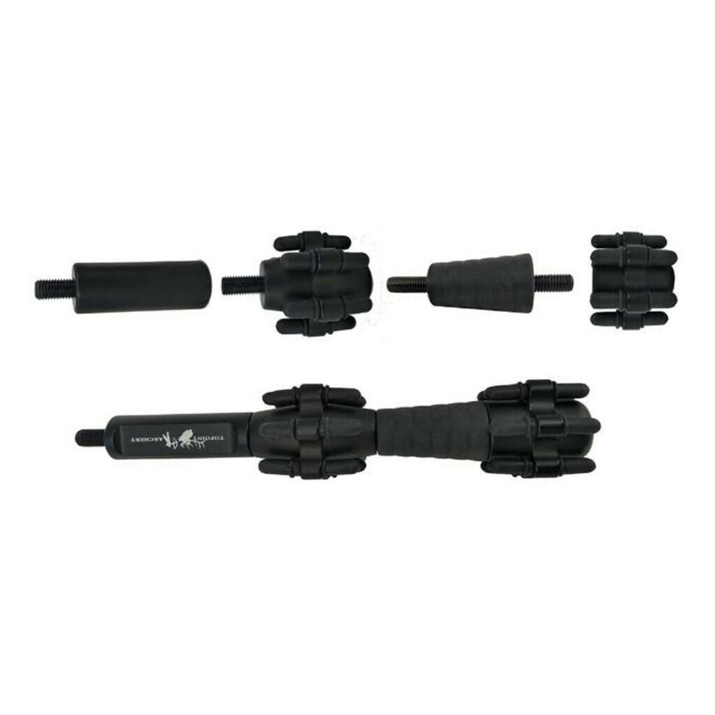 Compound Bow Stabilizer Shock Absorber Archery Vibration Damper Black