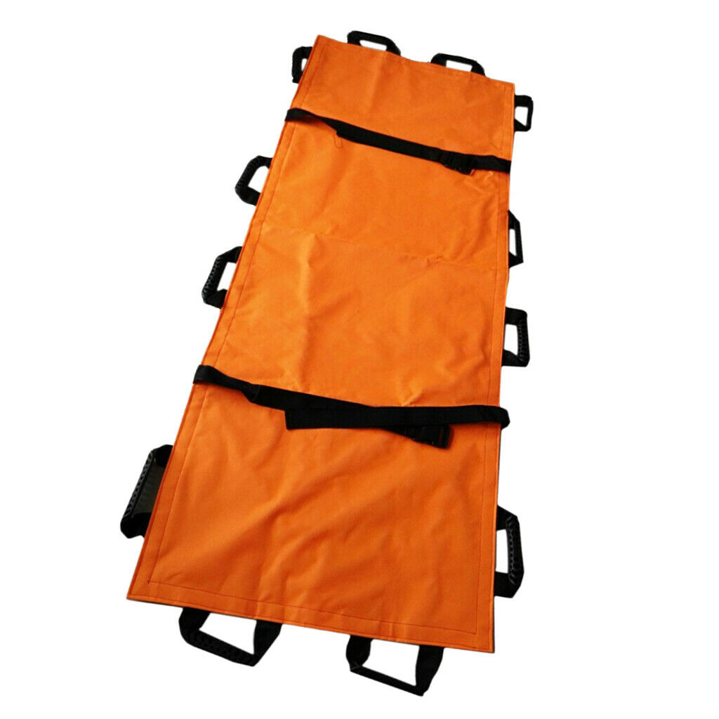Emergency Mover Stretcher Aluminum Alloy Rescue Stretcher Litter Orange