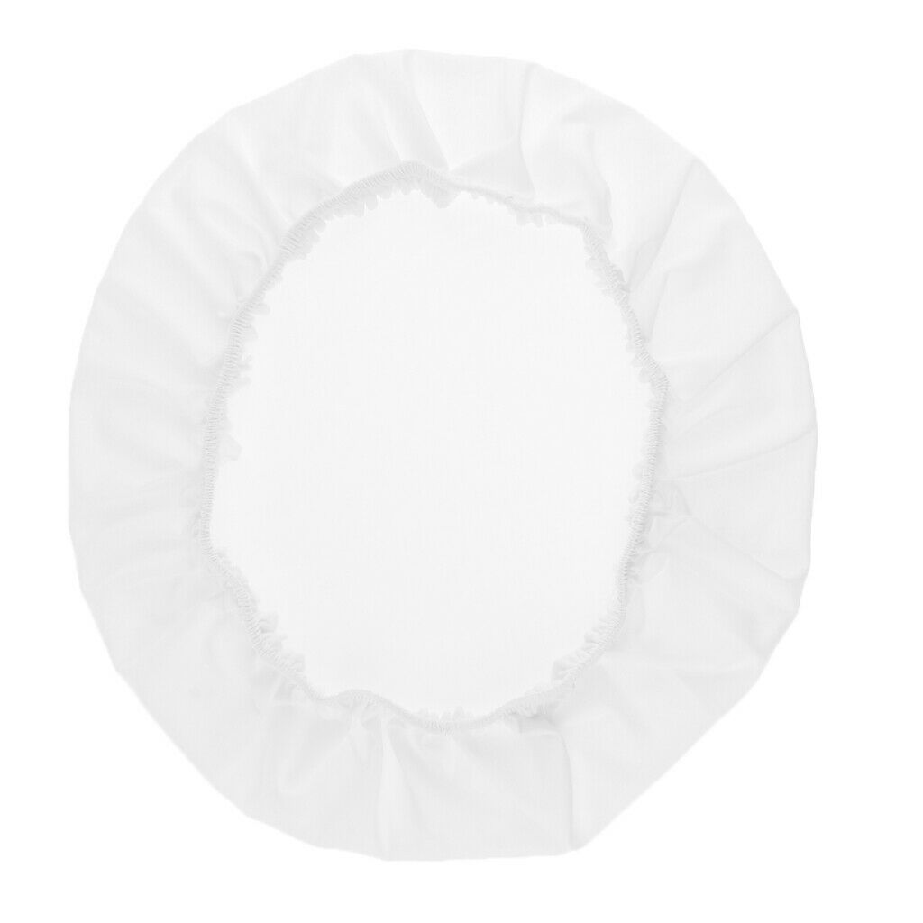 3Pcs White Dustproof Round Square Chair Seat Covers Kitchen Chair Seat Cushion