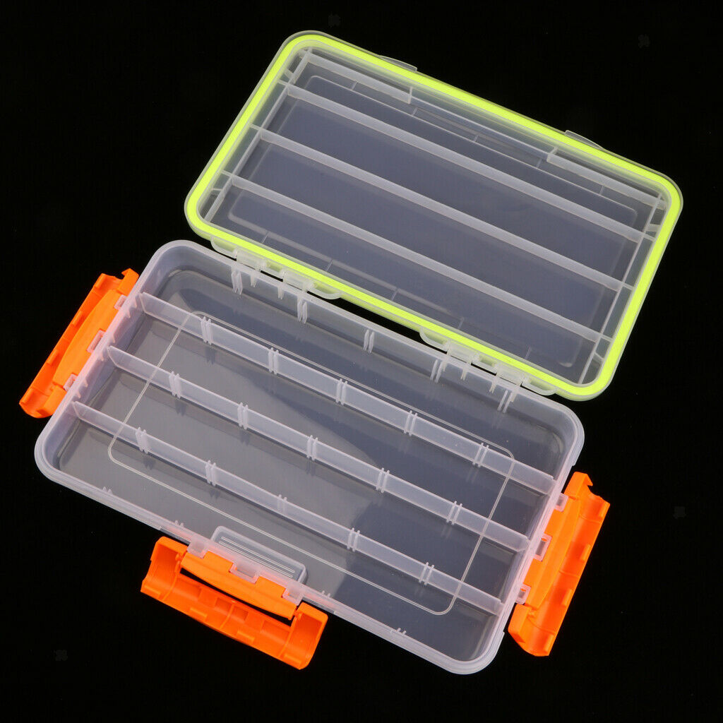 Plastic Fishing Lures Bait Tackle Cell Storage Container Organizer Box Large