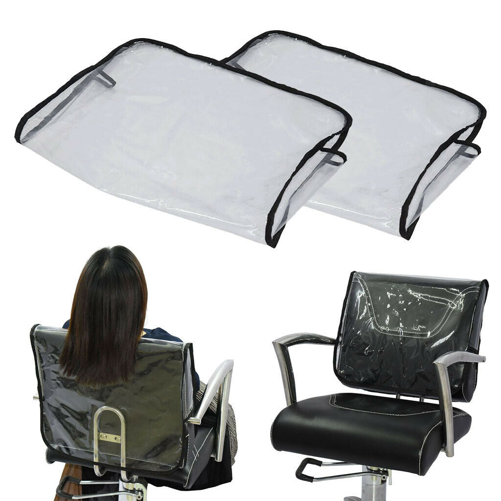 2x Hairdressing Chair Back Covers Hair Salon Professional Cover Protective