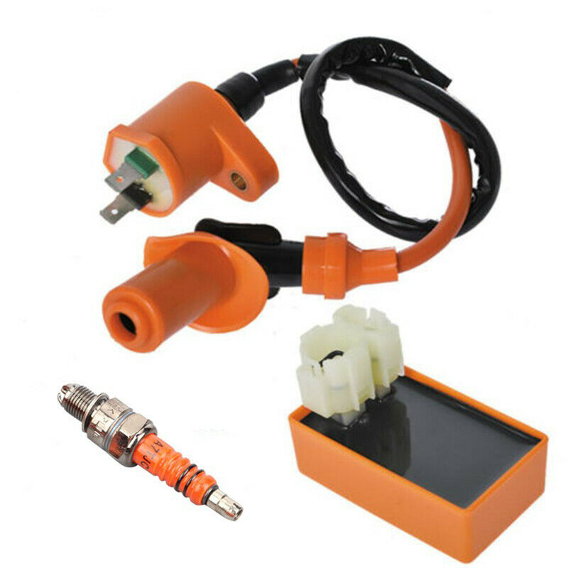 Racing AC CDI Box Ignition Coil Spark Plug For