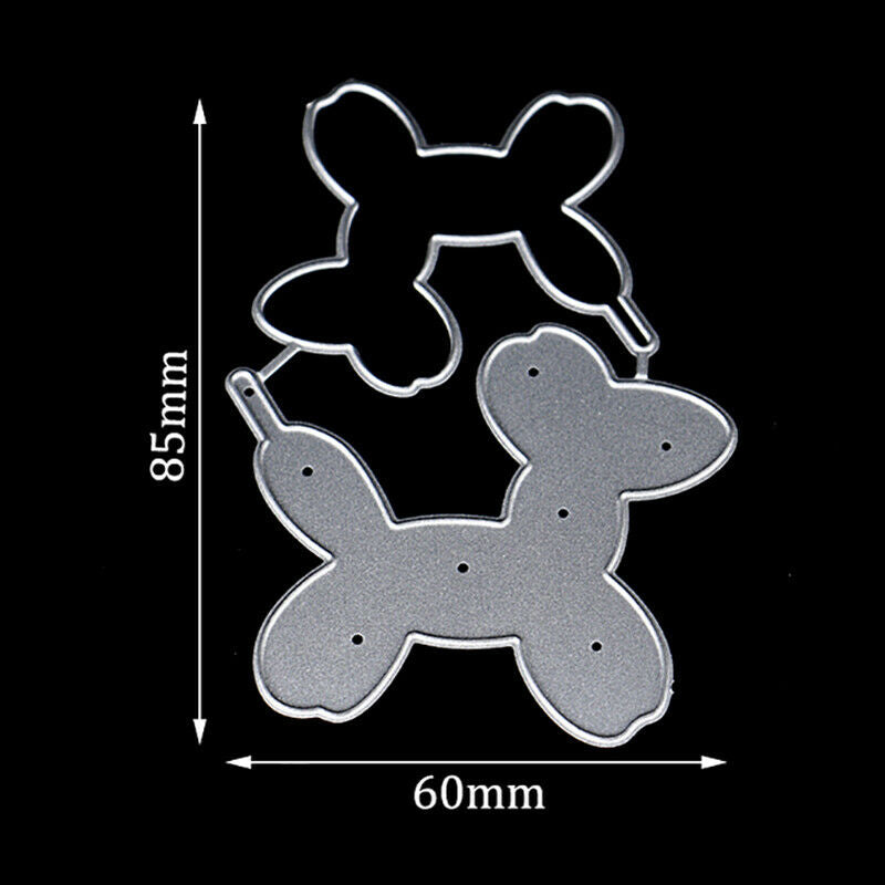 Balloon Dog Shaker Metal Cutting Dies Scrapbook Paper Craft Decoration DiesY BD