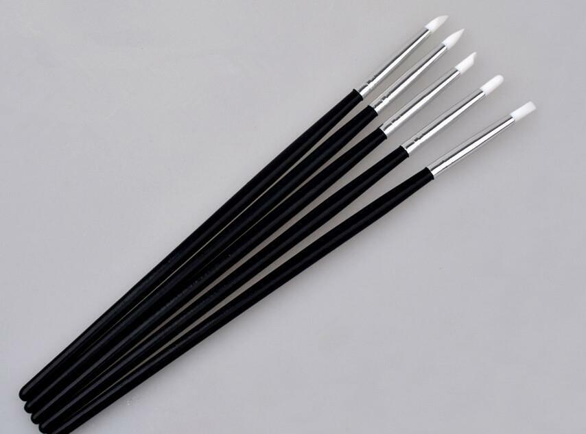 5pcs Silicone Rubber Shapers Polymer Clay Sculpting Modelling Fimo Tools .l8