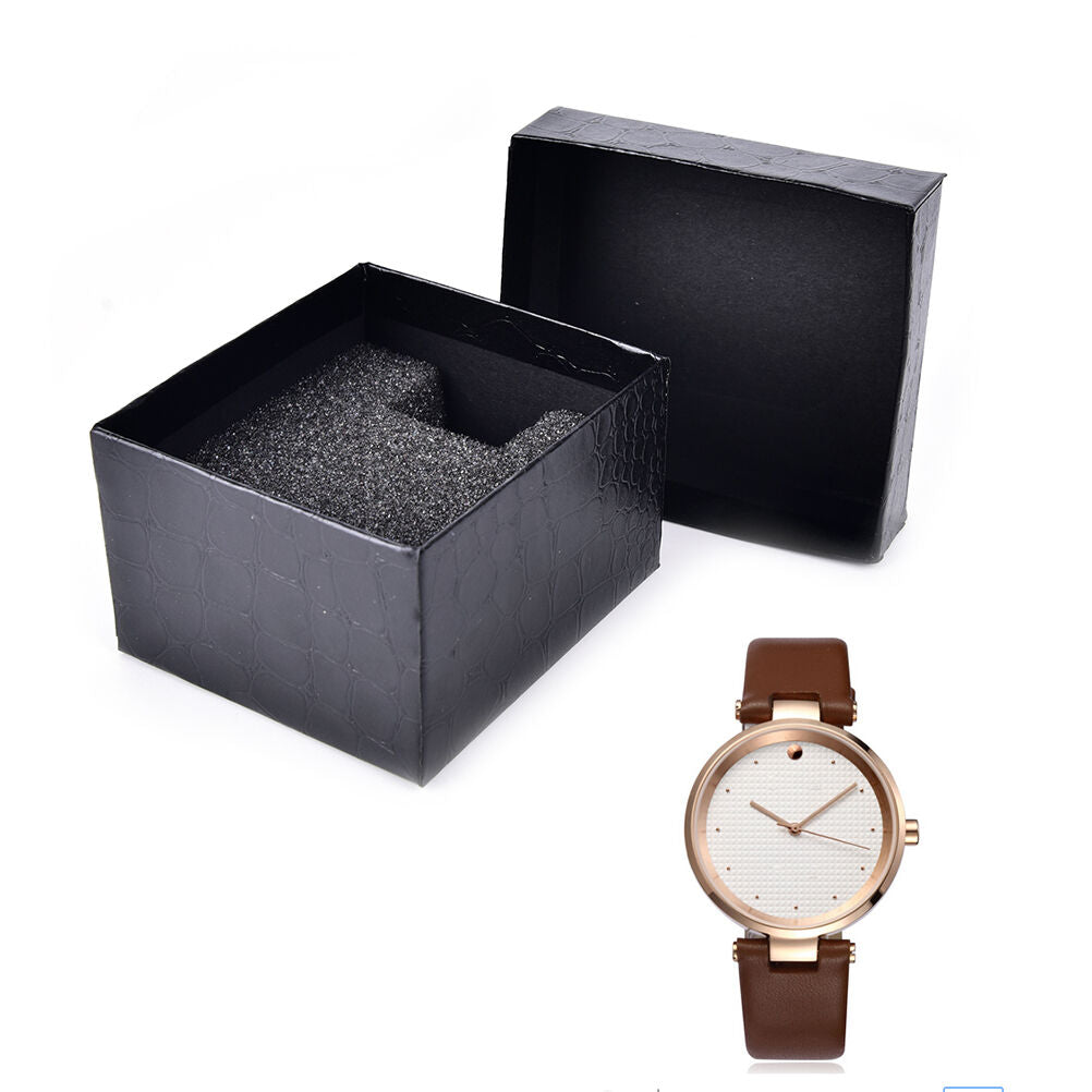 Black PU Noble Durable Present Gift Box Case For Bracelet Jewelry Watc.l8