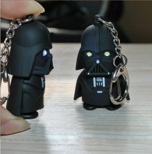 Star Wars Darth Vader Light Up LED With Sound Keyring Keychain Key Chain Gift