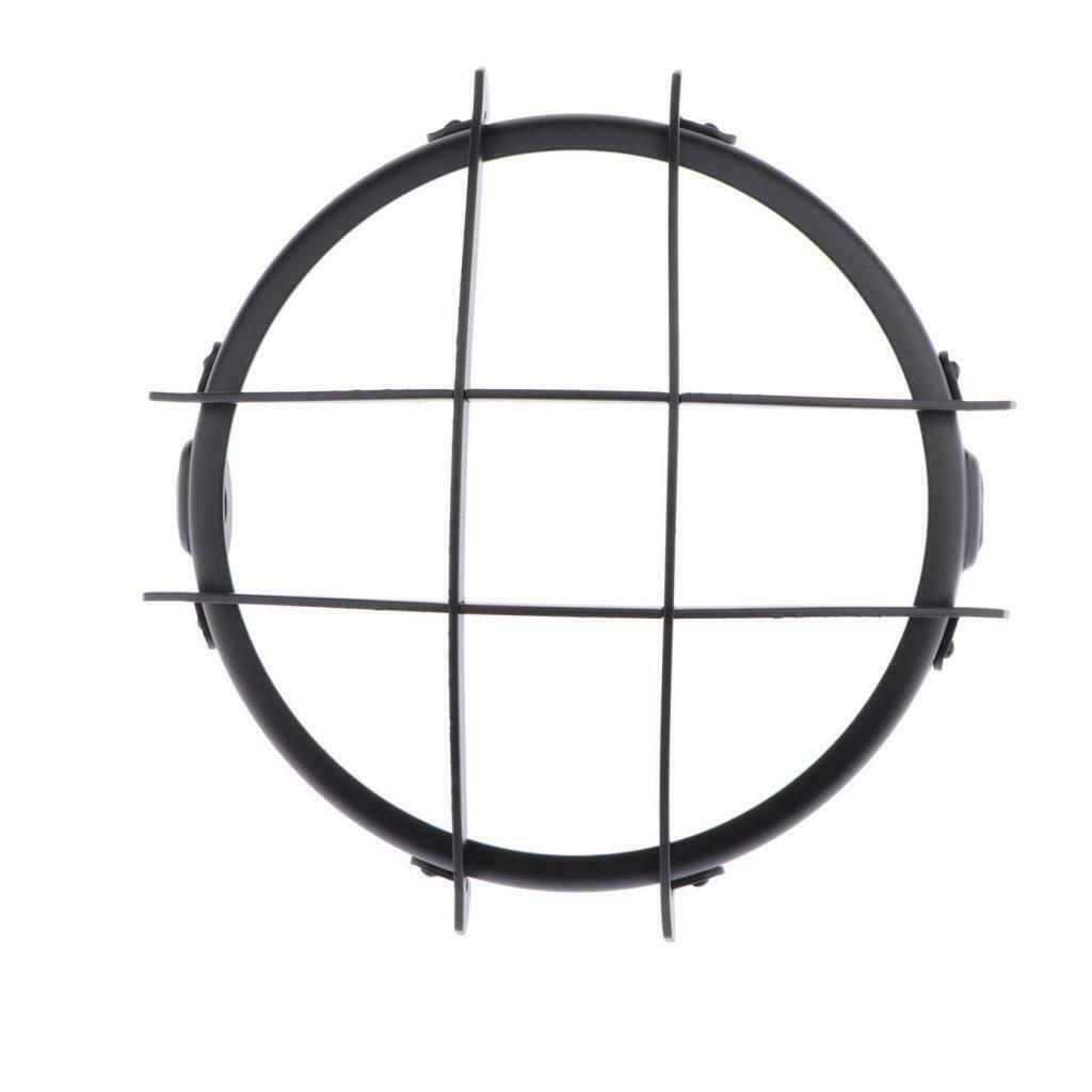 5.75 inch Black CNC Aluminum Motorcycle Bullet Headlight Grill Cover