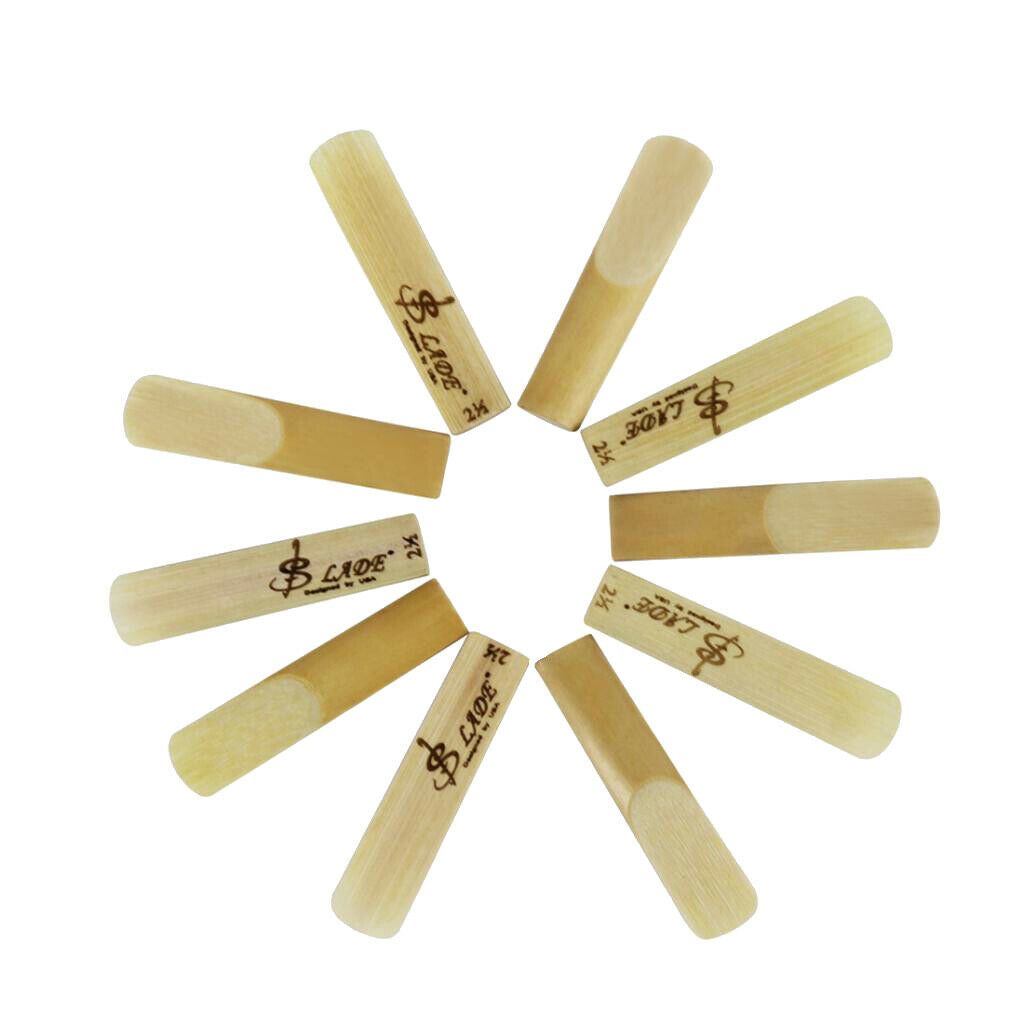 10 Pieces SLADE Saxophone Sax Reeds for Woodwind Instrument Parts Soprano