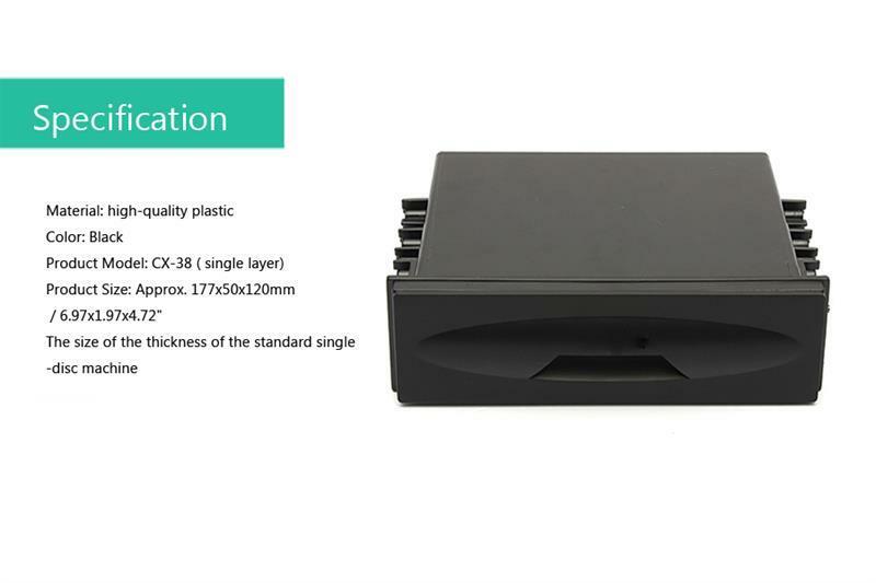 Universal Car auto Single Din Dash Radio Installation Pocket Kit Storage Box