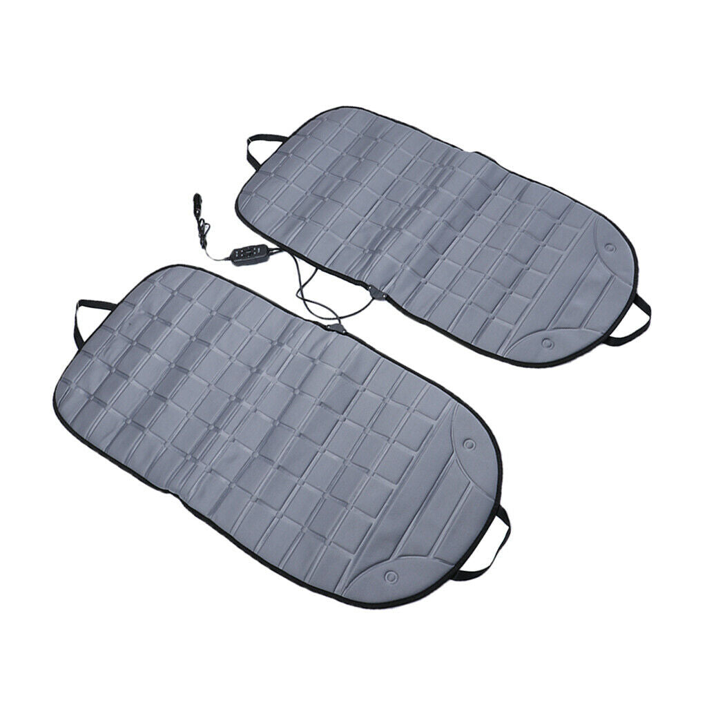 Universal Car Heated Seat Cover Cushion Hot Warmer Heating Pad gray