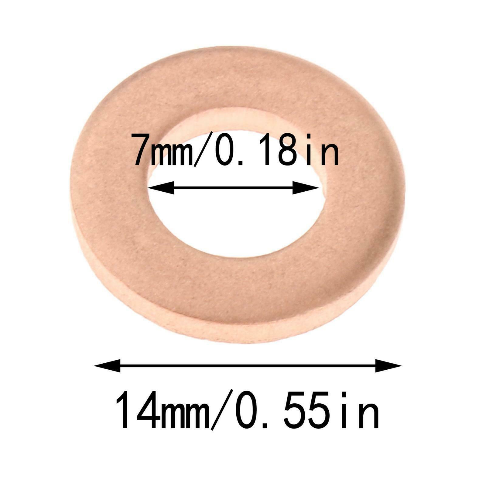 4x Fuel Injector Seal Copper Washer For Ford Transit Mk7 3.2 2006 2007 2010