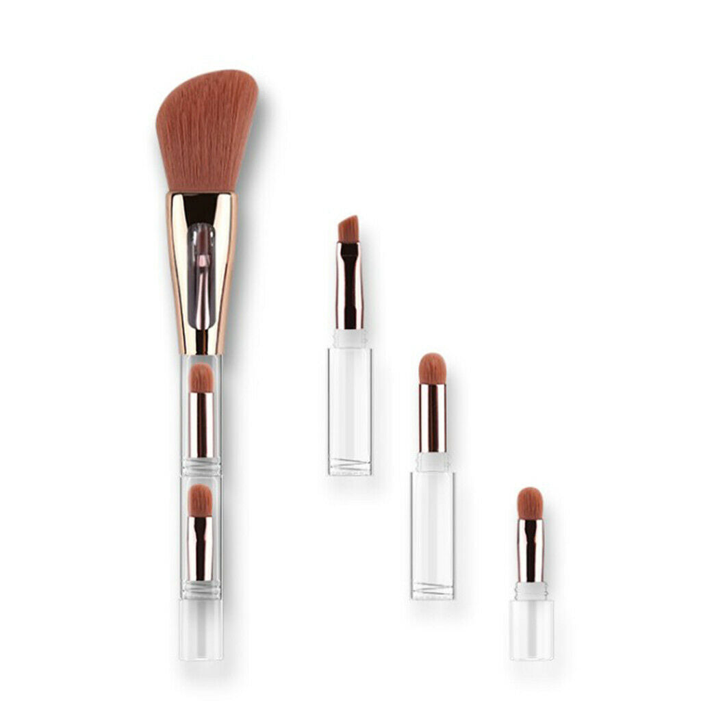Makeup Brush 4 in 1 Foundation Powder Blender Eyeshadow Nose Shade Brush