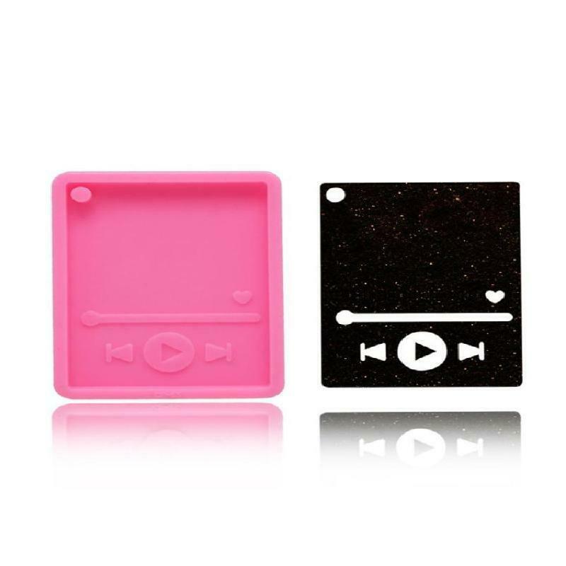 Music MP3 Player Keychain Silicone Mold Musical Pendant Mold Jewelry Making Tool