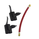 Pump Dual Head Adapter Extension Hose Adaptor Nozzle Bicycle Foot Pump