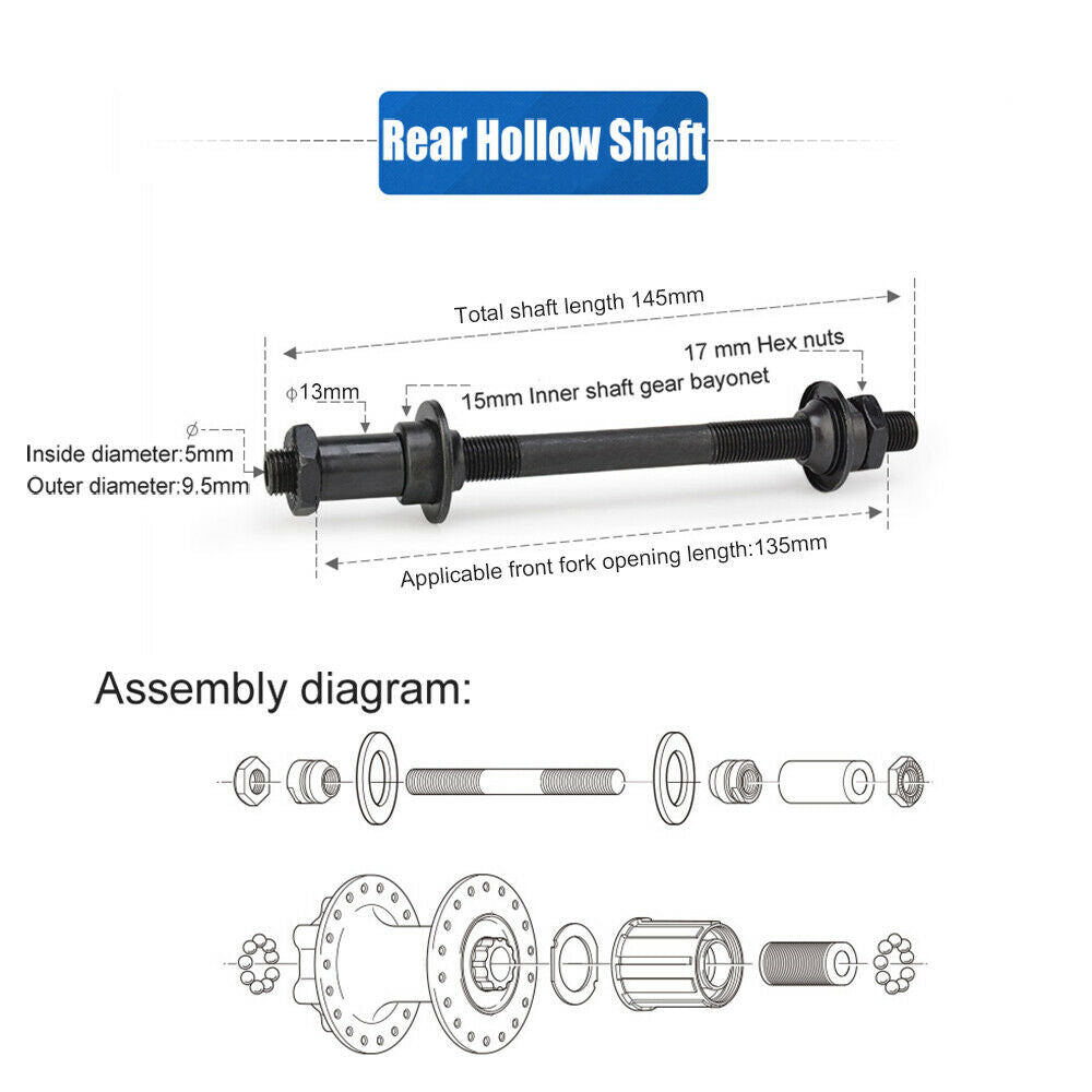 Cycling Quick Releases Set Road Mountain Bicycle Parts, Include 2pcs Bike Front
