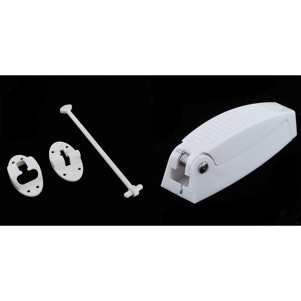 2 Set Styles Entry Door Catch Latch Holder For RV Camper Trailer Cargo White