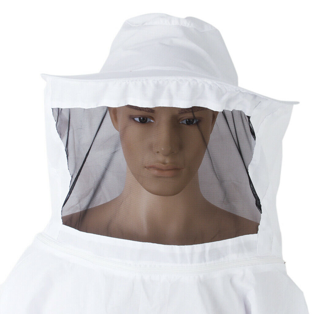 Set of Protective Beekeeping Jacket Veil with Pry Trim Bar with Entrance Feeder
