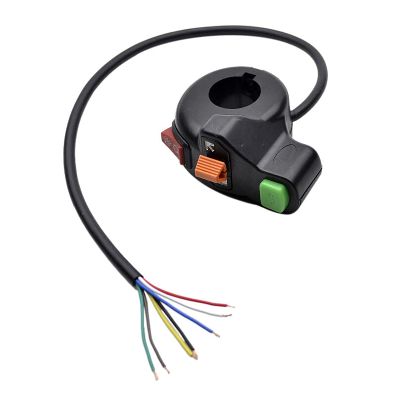 3in1 Motorcycle Bike ATV Universal 7/8" Switch Horn Turn Signals On/Off Li.l8