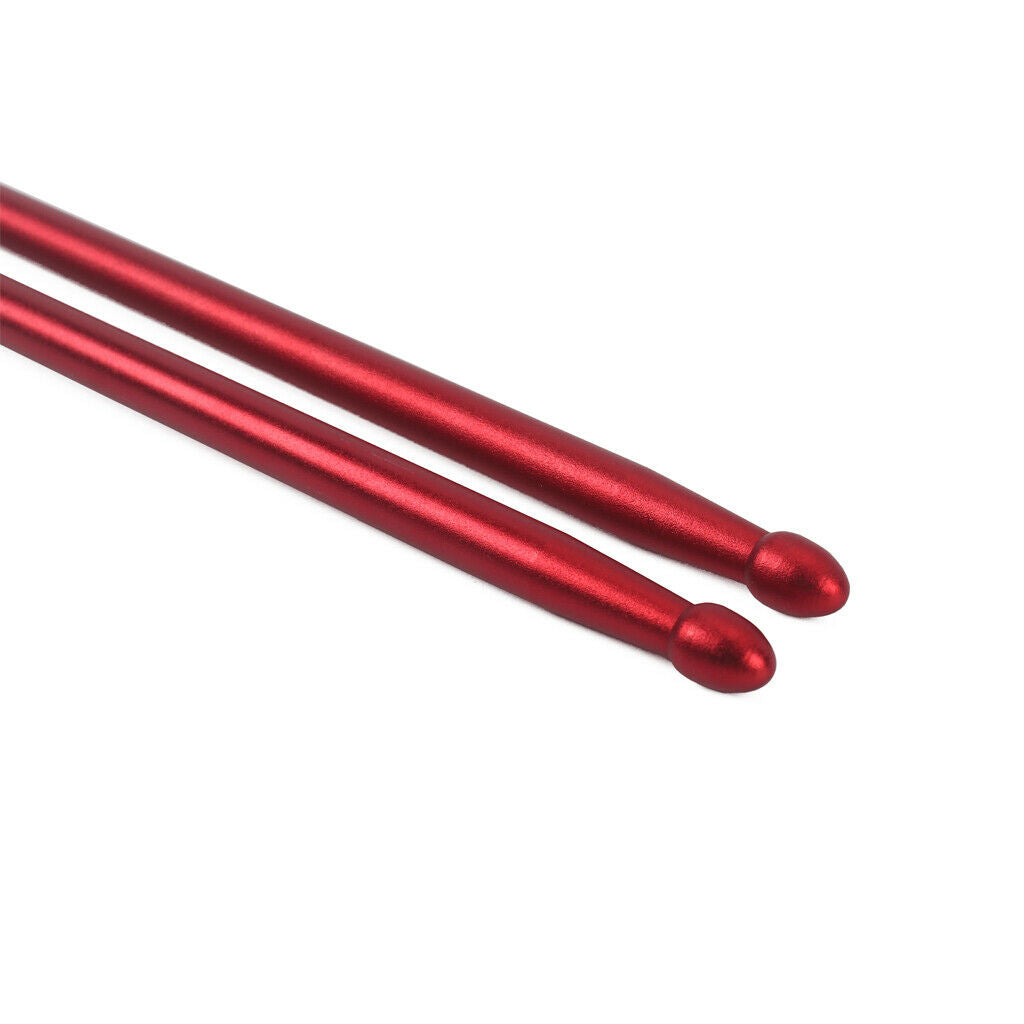 1 Pair Jazz Drum Mallets Beaters 5A Red Drumsticks for Drummer, 40.5cm/