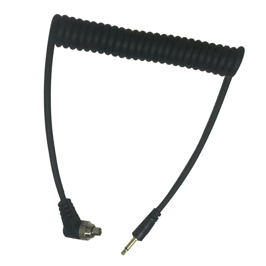 2.5mm Wire Cameras PC Sync  Lock Cable Screw to Male Flash Plug