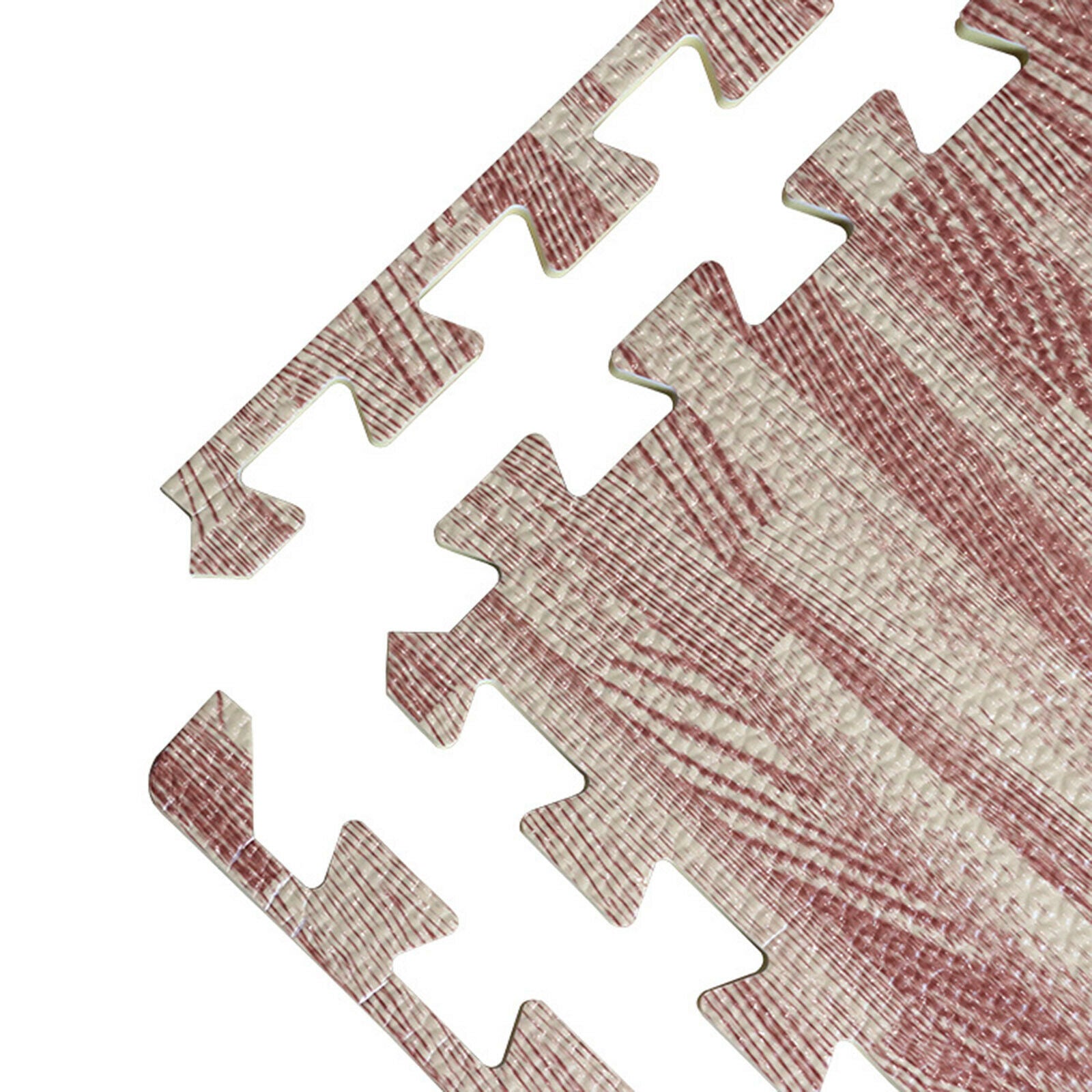 Farmhouse Wood Grain Mats Tile Home Basement Play Puzzle Mats Soft Non-slip