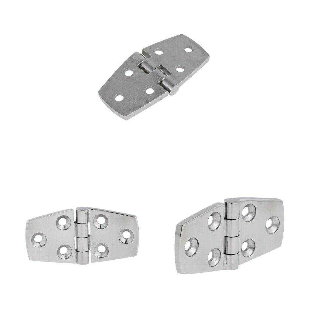 3-Set Boat Hinge Deck Cabin Hardware - Marine Grade 316 Stainless Steel