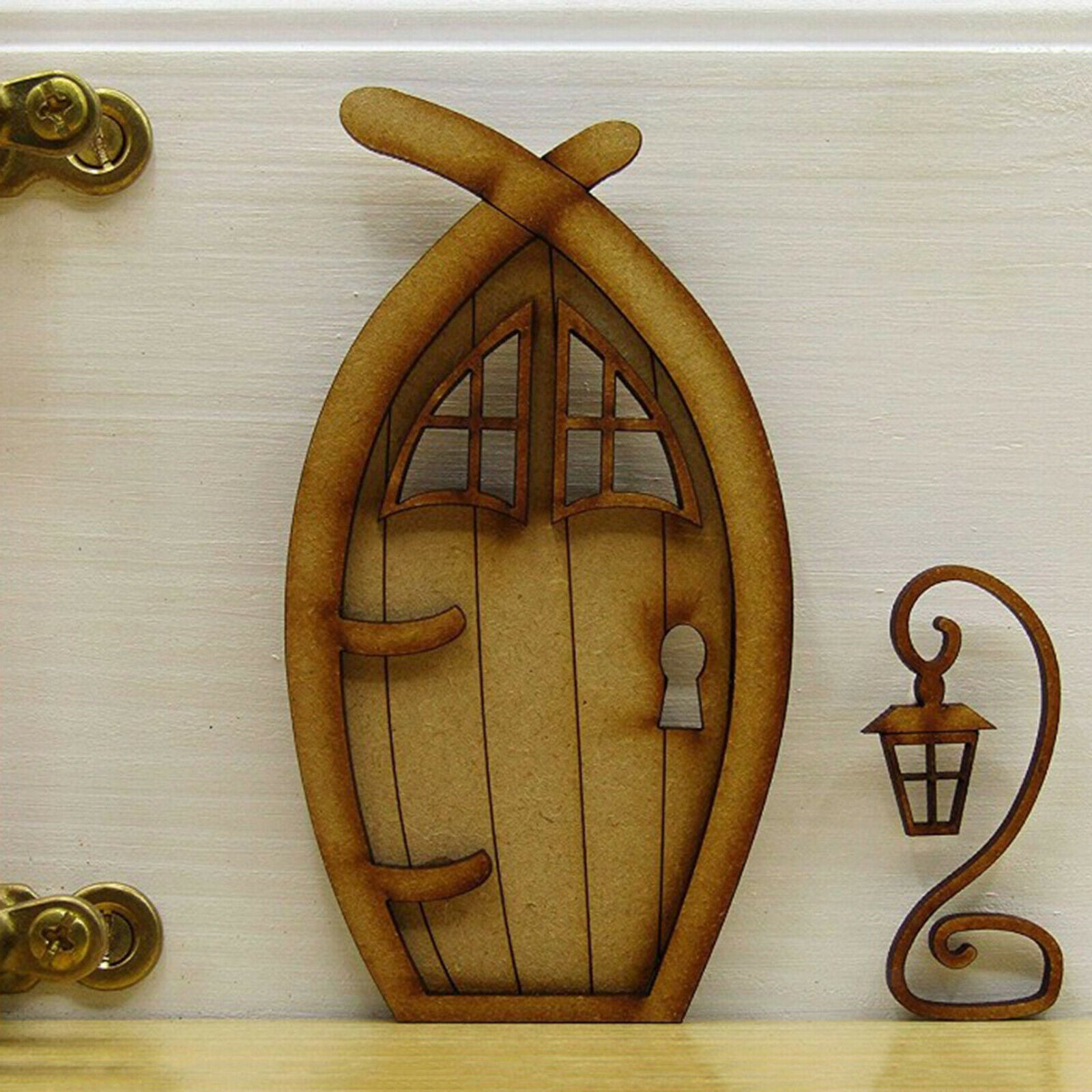 Mini Fairy Elf Garden Window Door Assembly Art Garden Decor Lawn Accessories