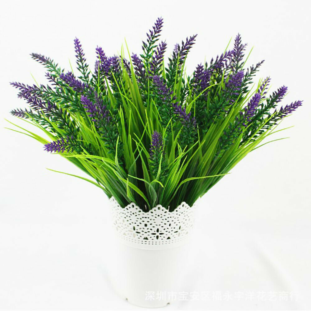 Artificial Lavender Bouquet Office Home Simulation Plant Decor Flowers Plants AU