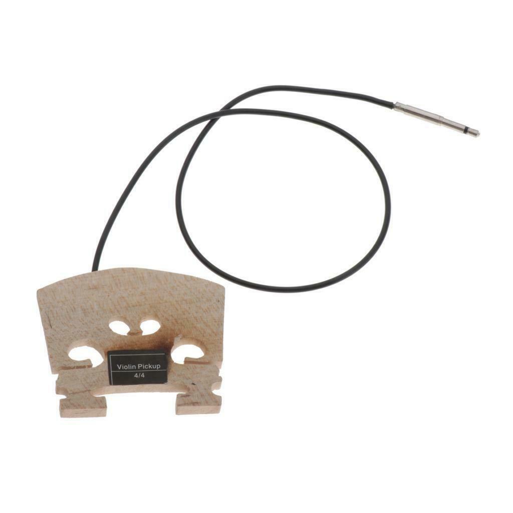 Violin Bridge with Internally Mounted Piezo Pickup for 4/4 Full Size Violin