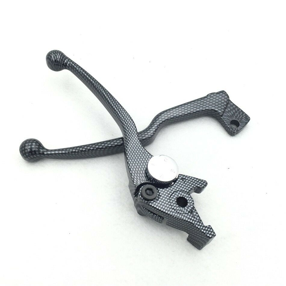 1 Pair Carbon Brake Clutch Hand Levers For Suzuki Gsxr 600 750 Katana 750F Sv650