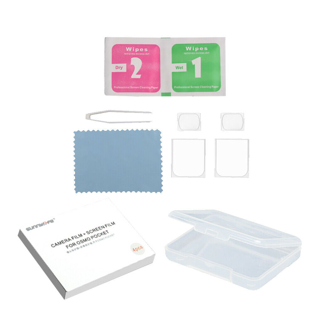 2pcs/set Camera Lens Protective Film Flexible Fiberglass for OSMO POCKET