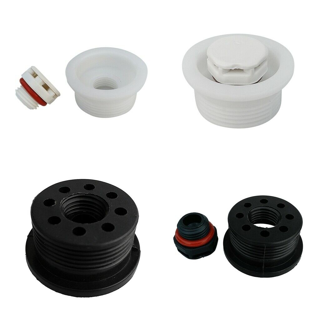 Stand Up Paddle Board Surfboard Auto Air Vent Plug with O-Ring, White