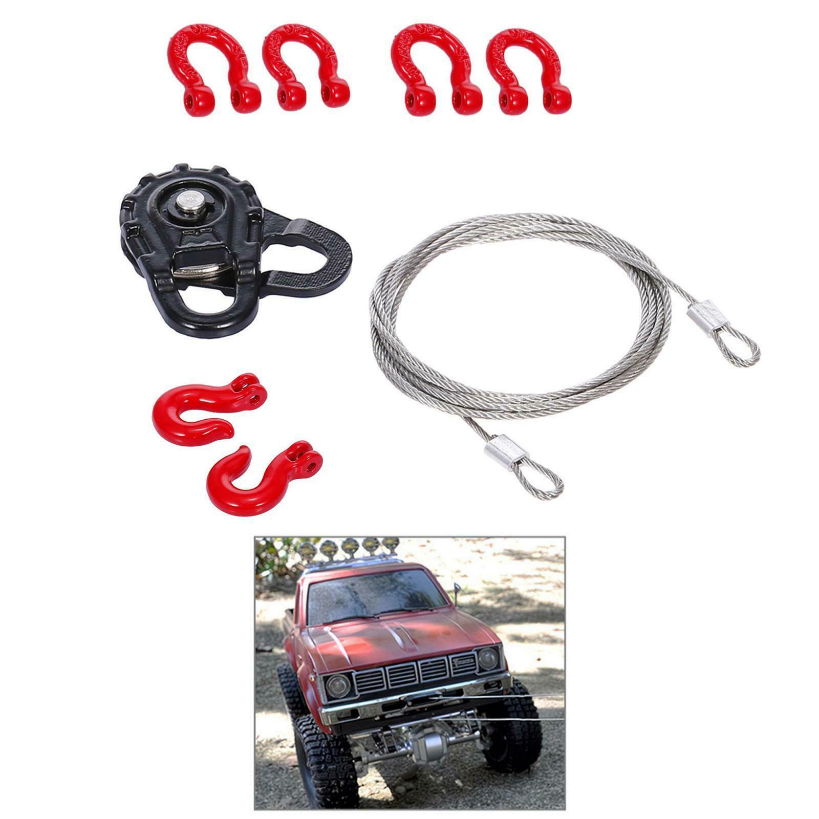 RC Truck   Winch Snatch Block Hook Tow Chain for TRX4 SCX10 HPI RC Car
