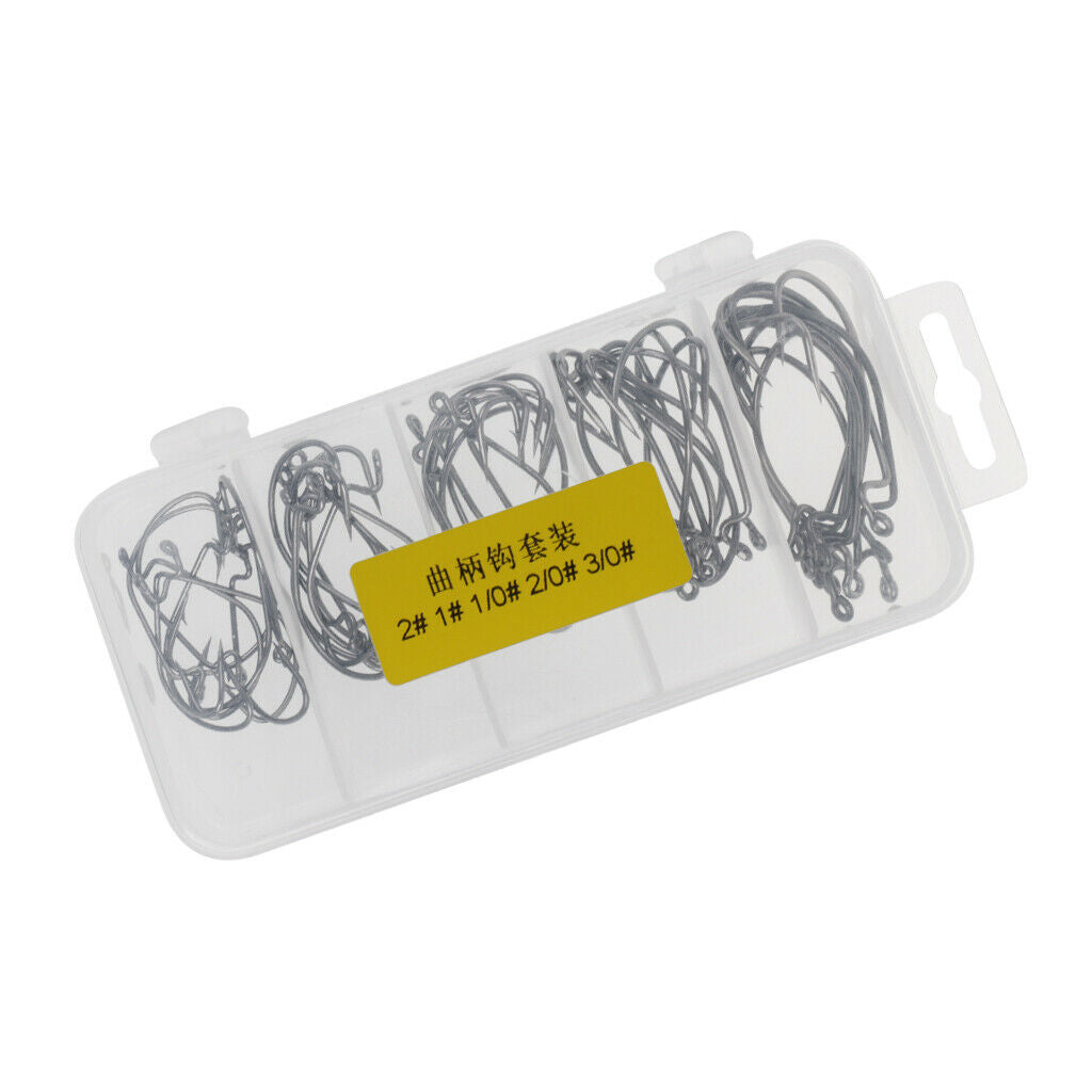 Pro Coated Carp Hooks Carbon Steel Barbed Fishing Hook Set