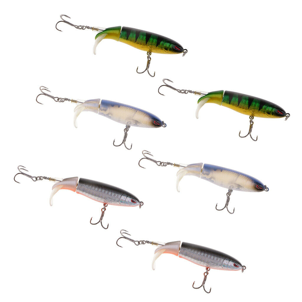 6pcs  Fishing Lure Artificial Floating Fishing Bait 3.94