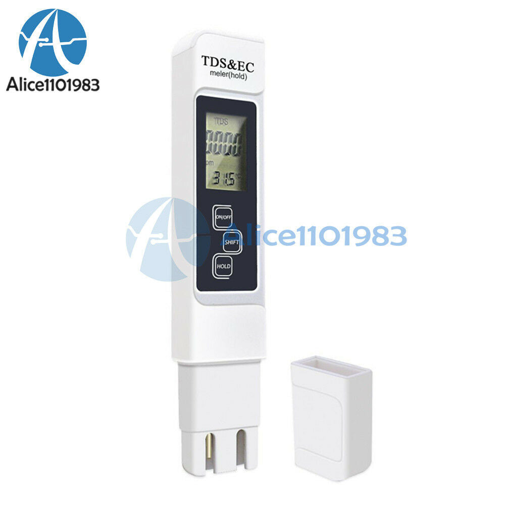 3 In 1 TDS EC PPM Multifunctional Water Quality Meter Tester Pen LCD Display