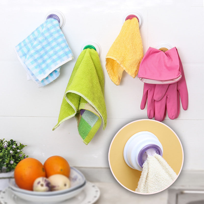 Bathroom Wash Cloth Towel Clip Holder Kitchen Towel Clip Rack Holder Prac.l8