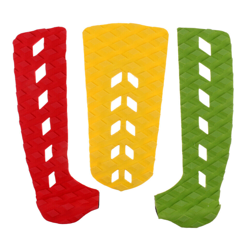 3 x Non-Skid Skimboard Tail Pad Surfboard Traction Pad for Surfing Longboard