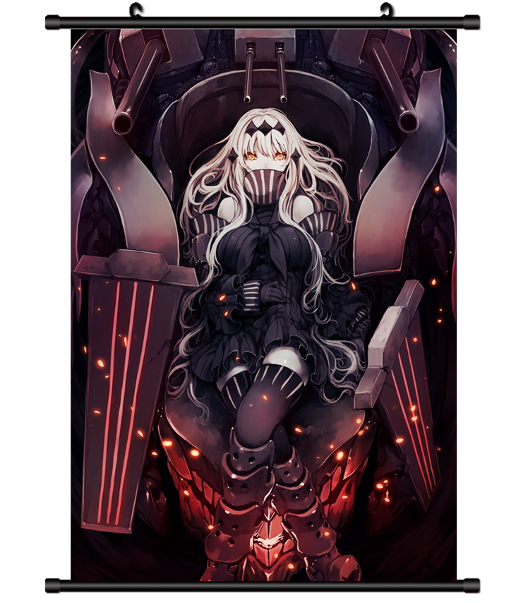 3835 Anime game Aircraft Carrier Water Oni Kantai.Collection wall Poster Scroll