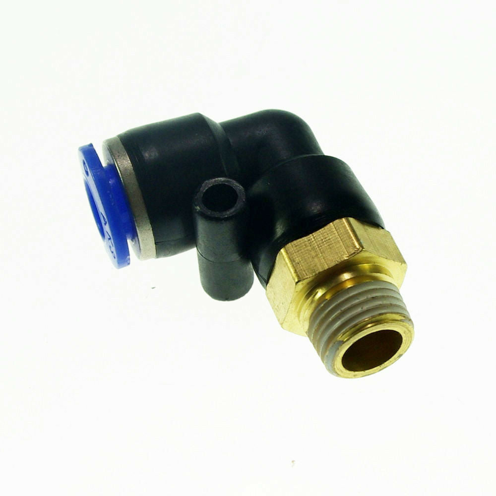 10pcs 4mm-M5 Metric Pneumatic Quick Coupler Connectors Elbow Fitting Equal L