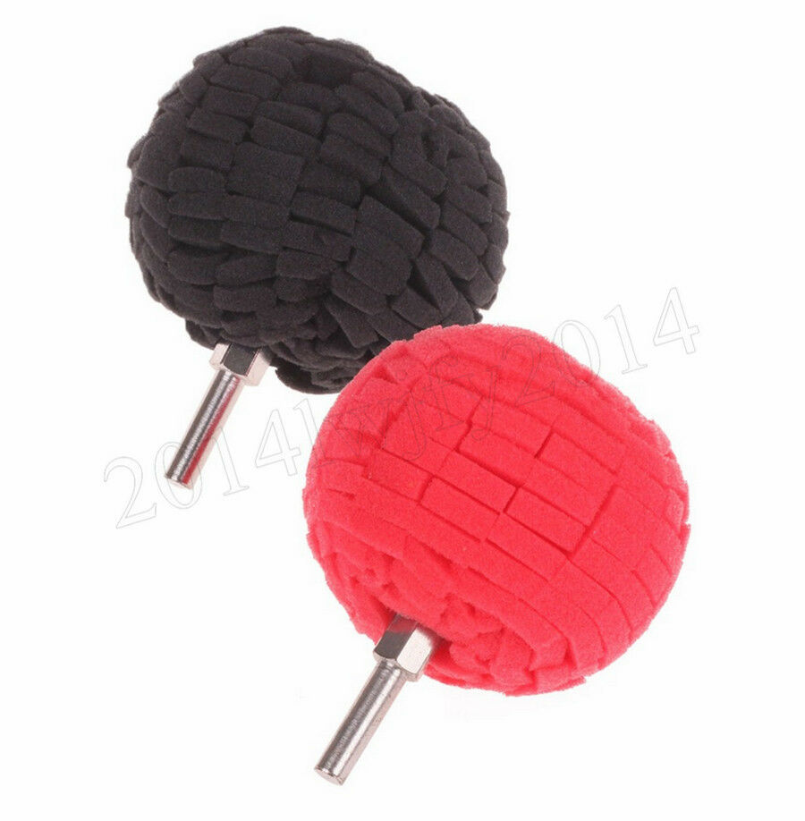 3xSoft Sponge 3" 76mm Buffing Ball Finishing Buff Polishing Pad For Car Polisher