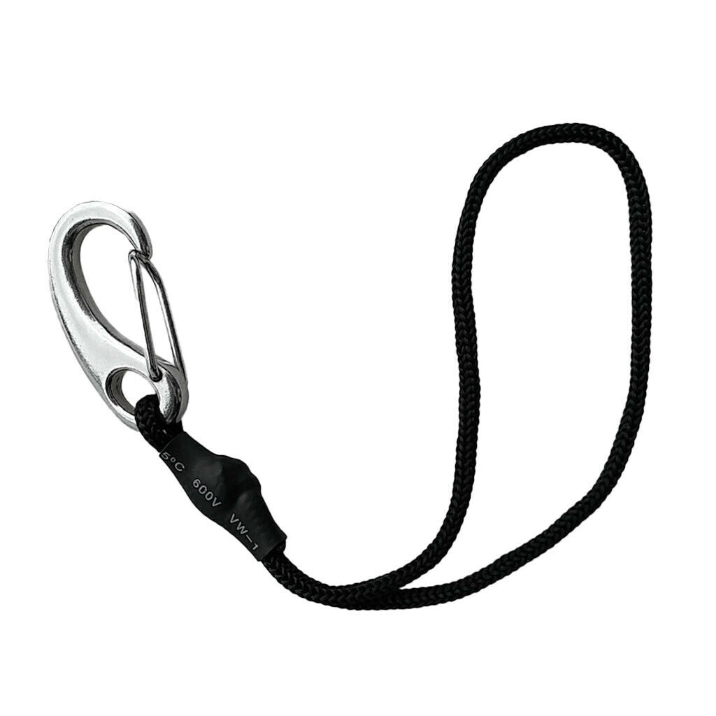 Portable Elastic Shock Cord Rope Dinghy String Lanyard With Stainless Steel