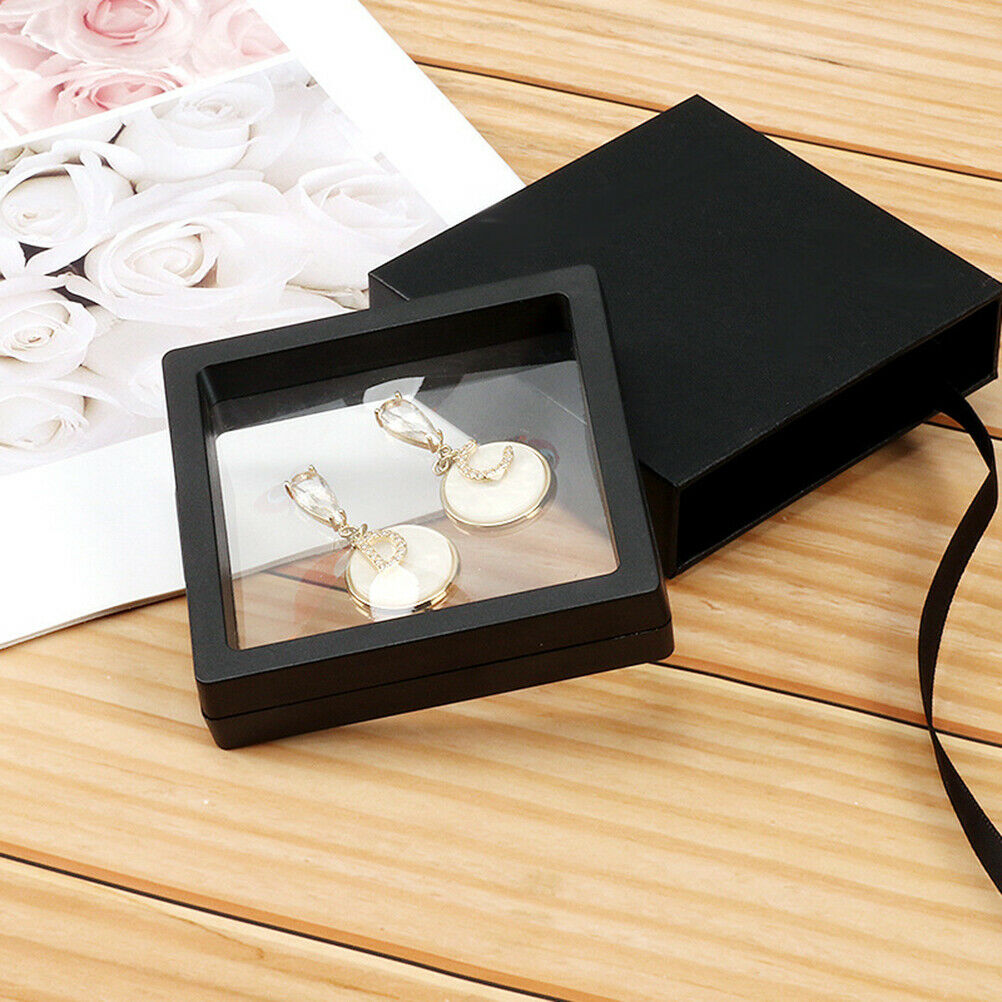 Transparent Jewelry Storage Box for Brooch Coin Gems Storage Box Display Case